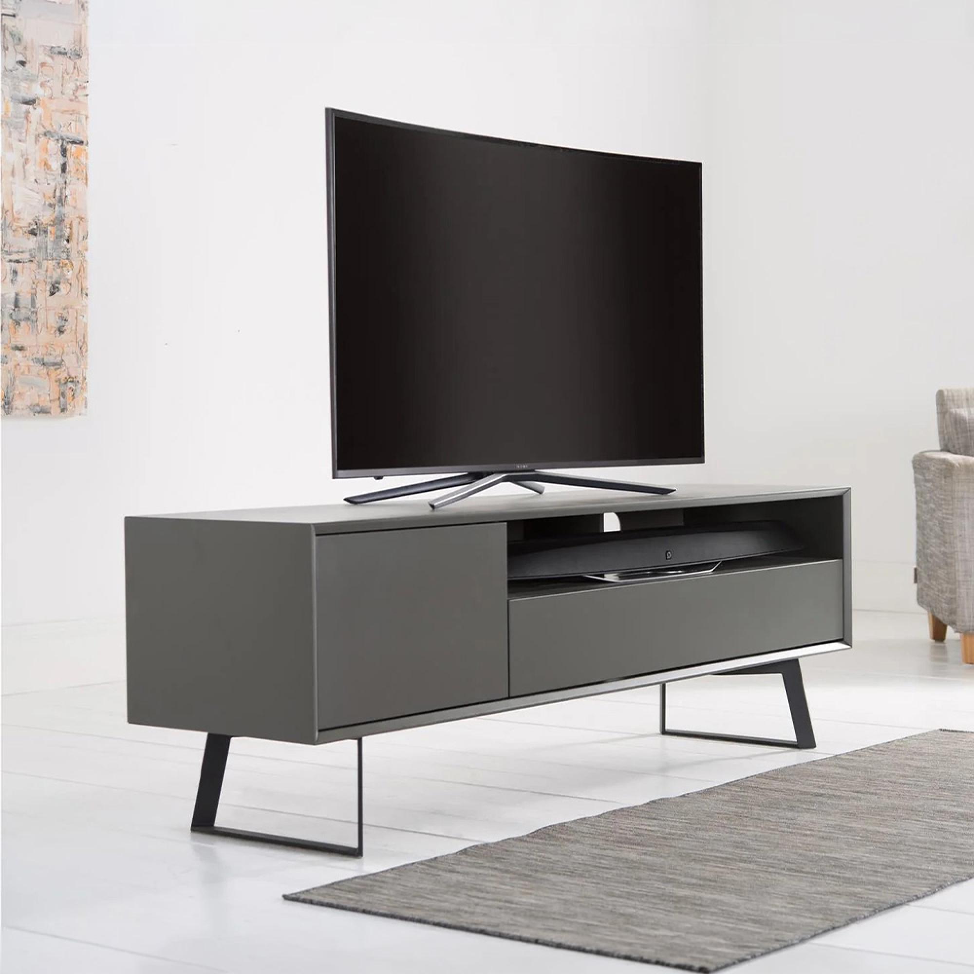 Carbon TV Stand - Black & Grey - 160cm - ADCA1600-GRY