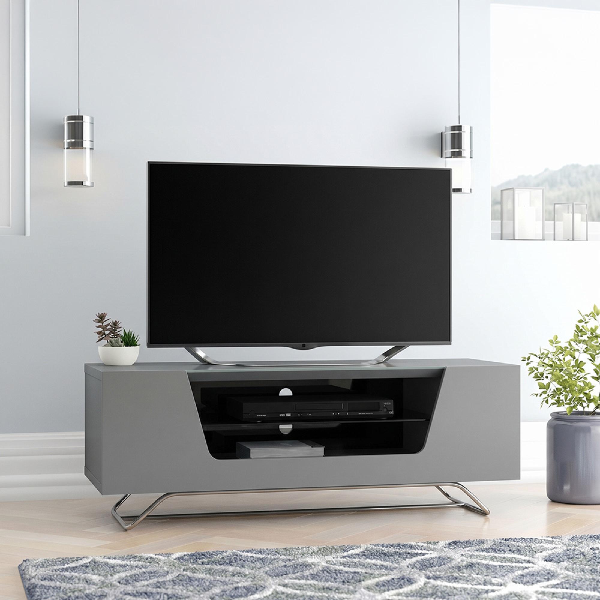 Chromium TV Stand - 100cm - Grey - CRO2-1000CB-GRY