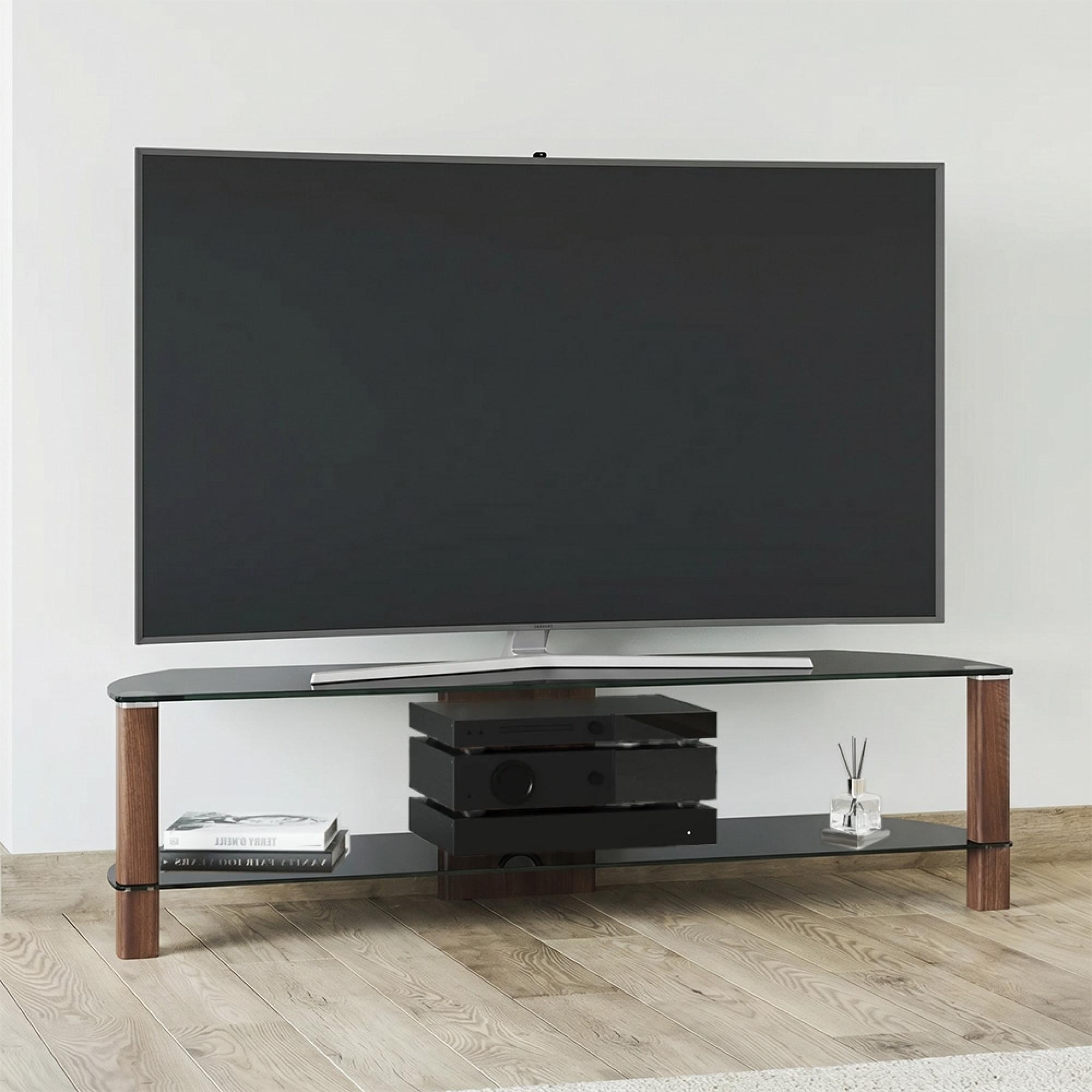 Century TV Stand - Clear Glass - 150cm - ADCE1500-WAL