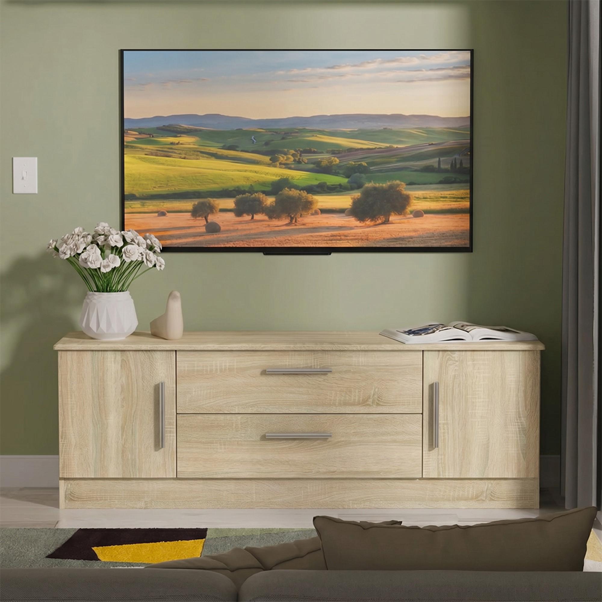 Knightsbridge TV Unit - 145cm - Oak