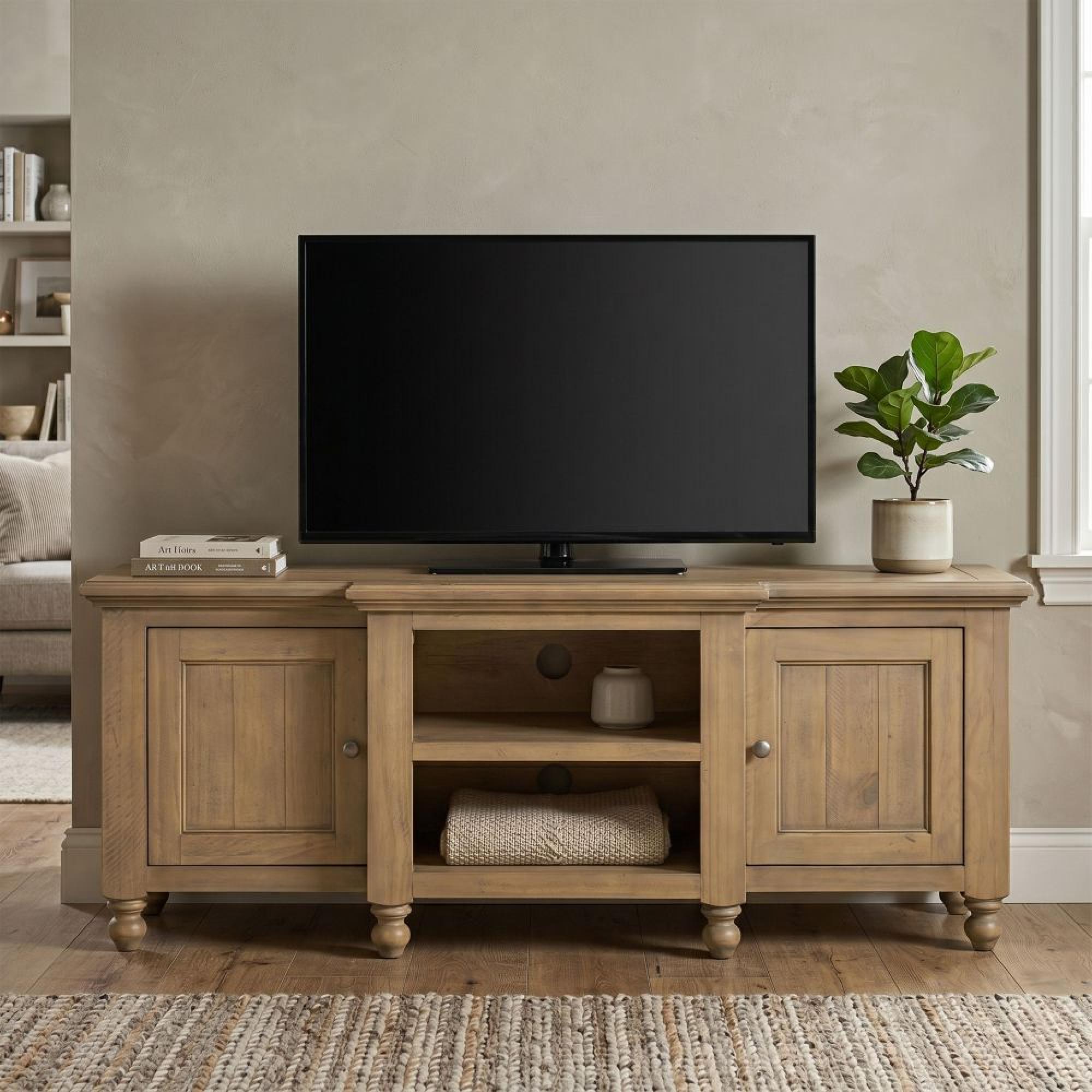Chateau TV Unit - 2 Door - Large - Natural - Rustic Pine