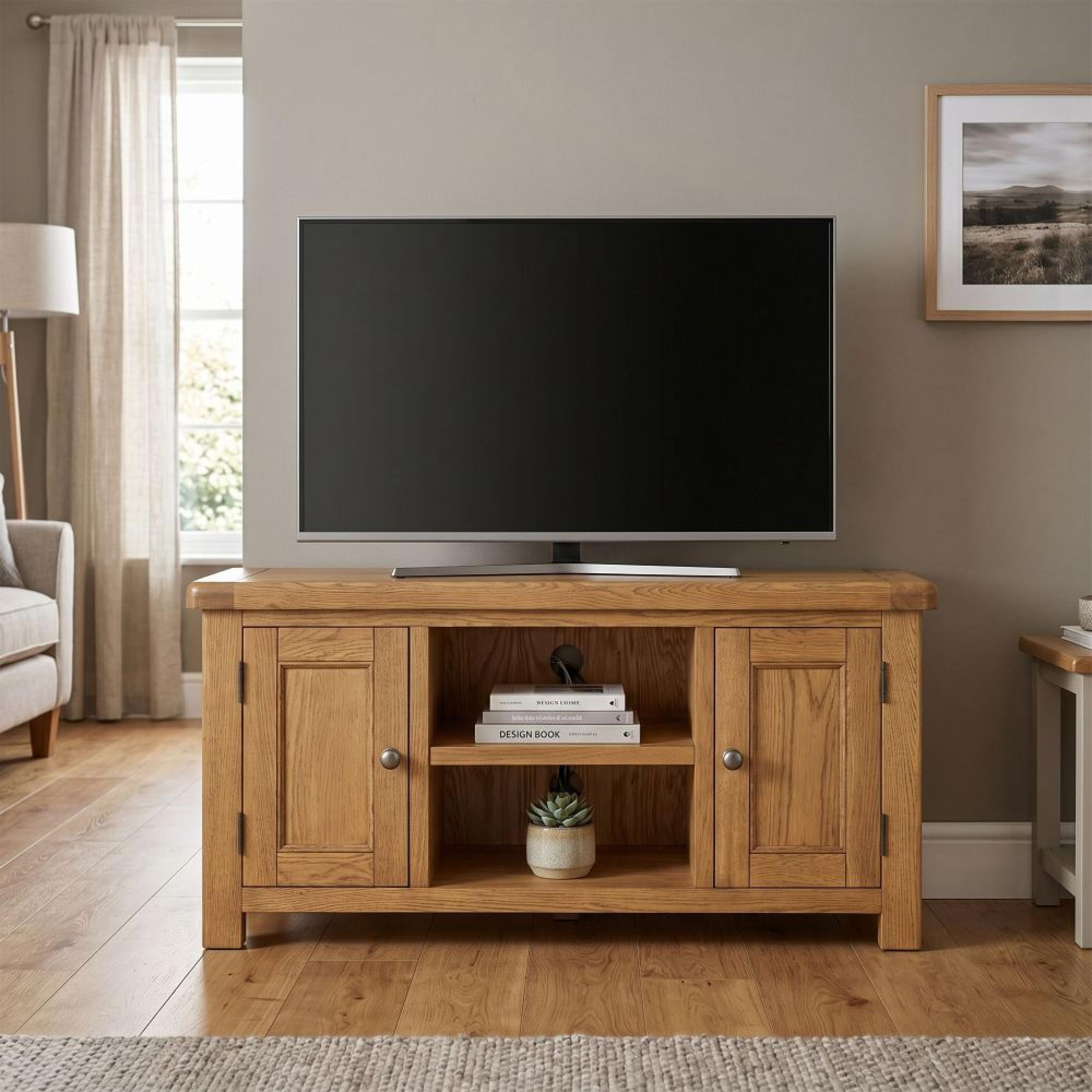 Dorchester TV Unit - 2 Door - Medium - Rustic Oak