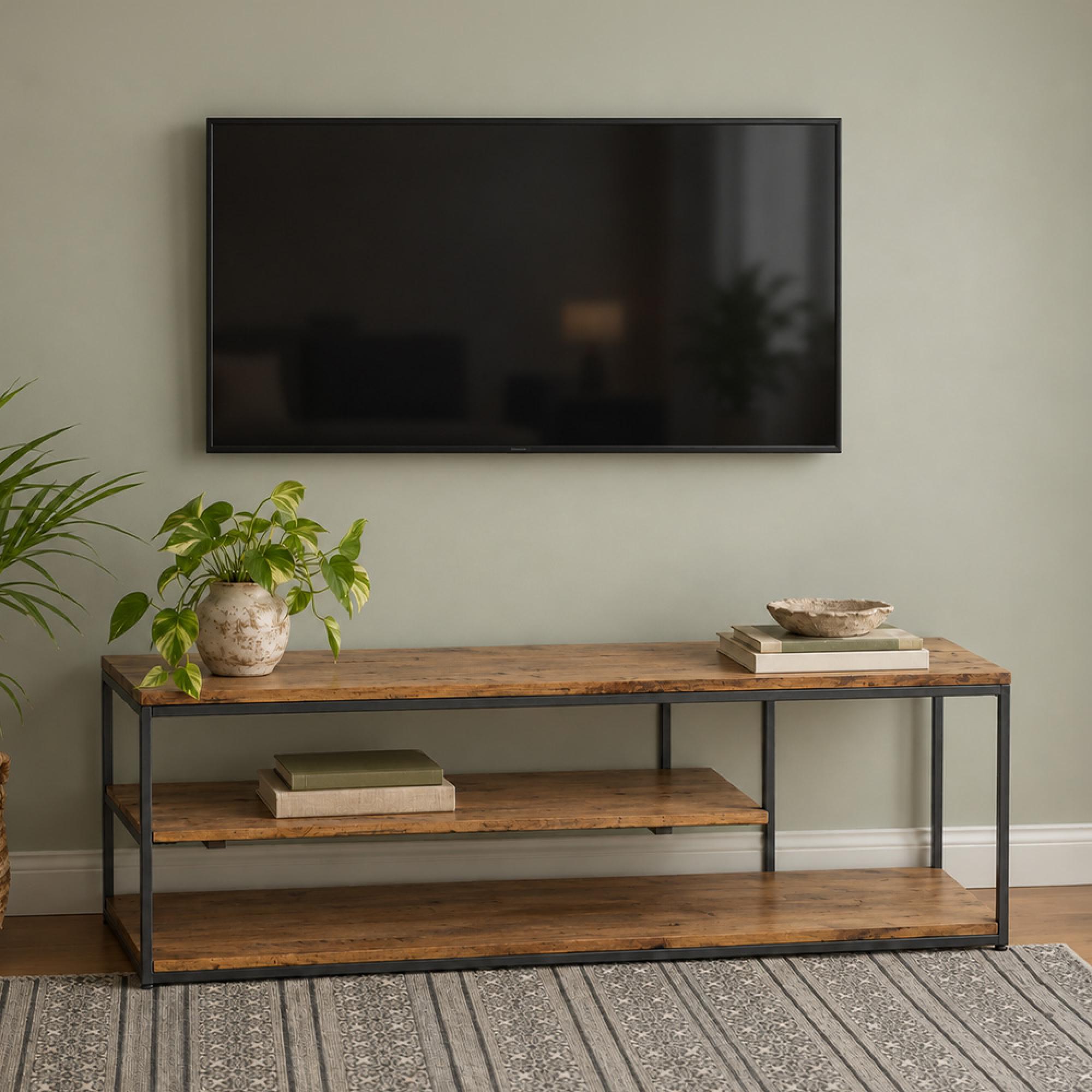 Bastia TV Unit - 140cm - Mango Wood