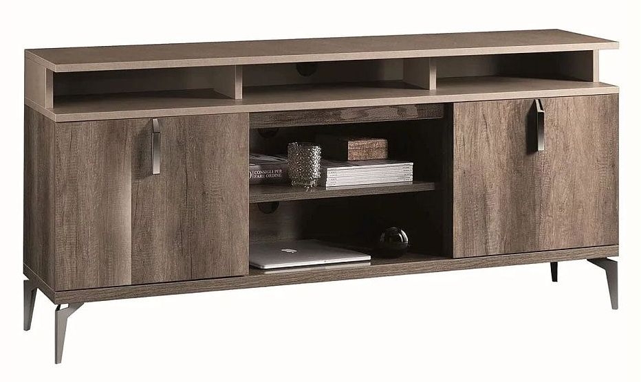 Matera TV Unit - Wood Grain Gloss