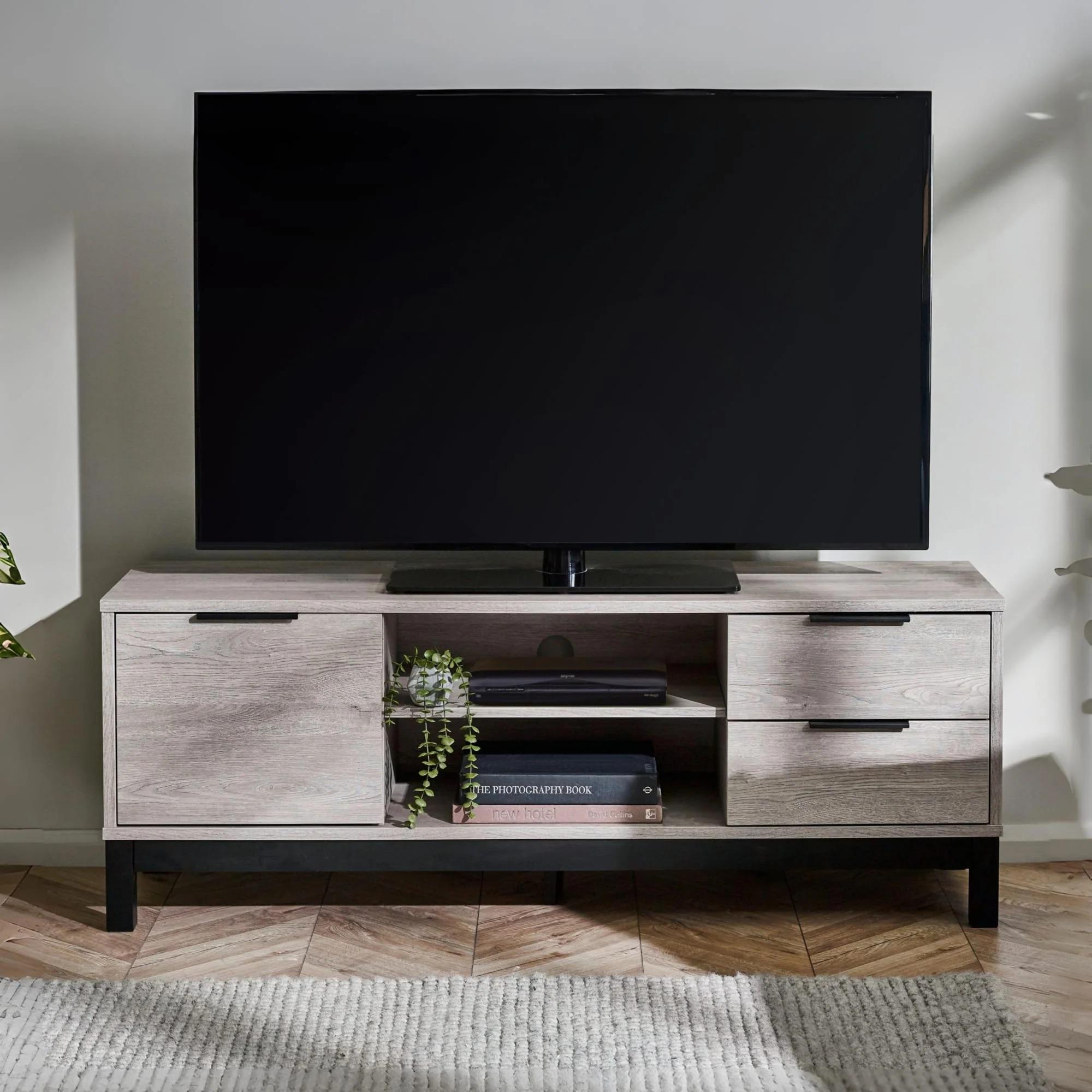 Bali Grey Oak TV Unit - 135cm