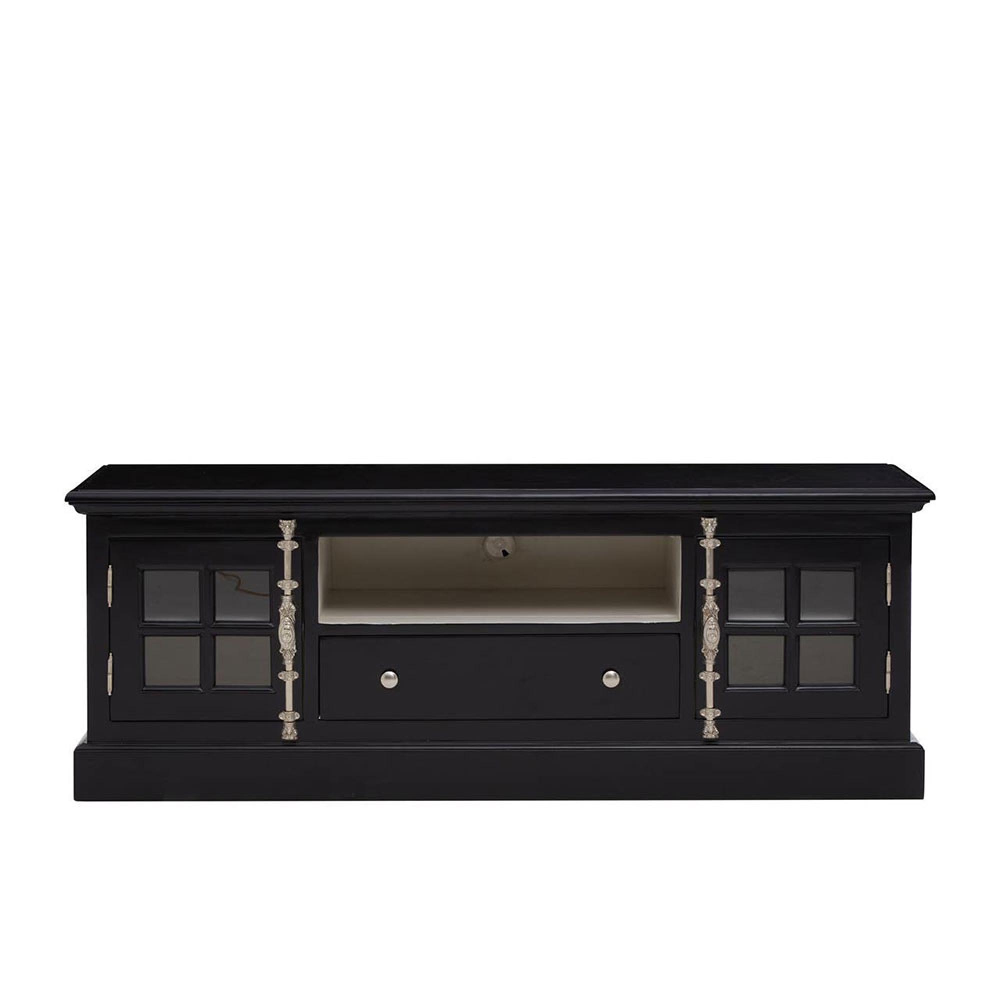 Covent TV Unit - Storage - Black Mahogany Wood