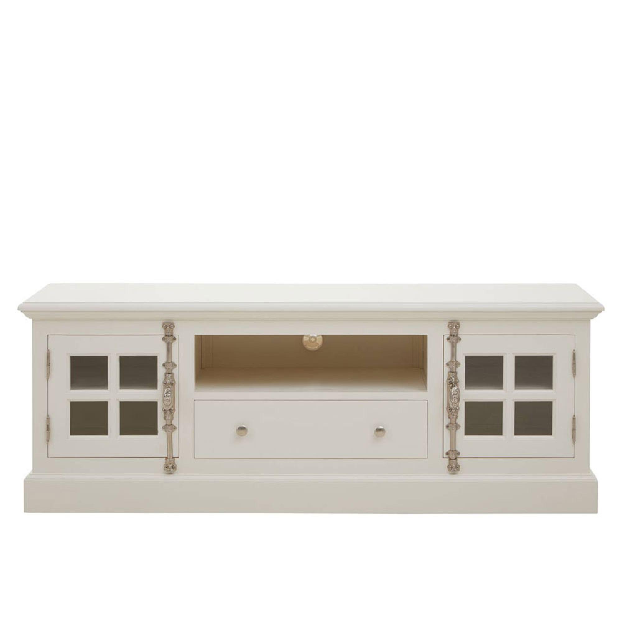 Covent TV Unit - Storage - White Mahogany Wood