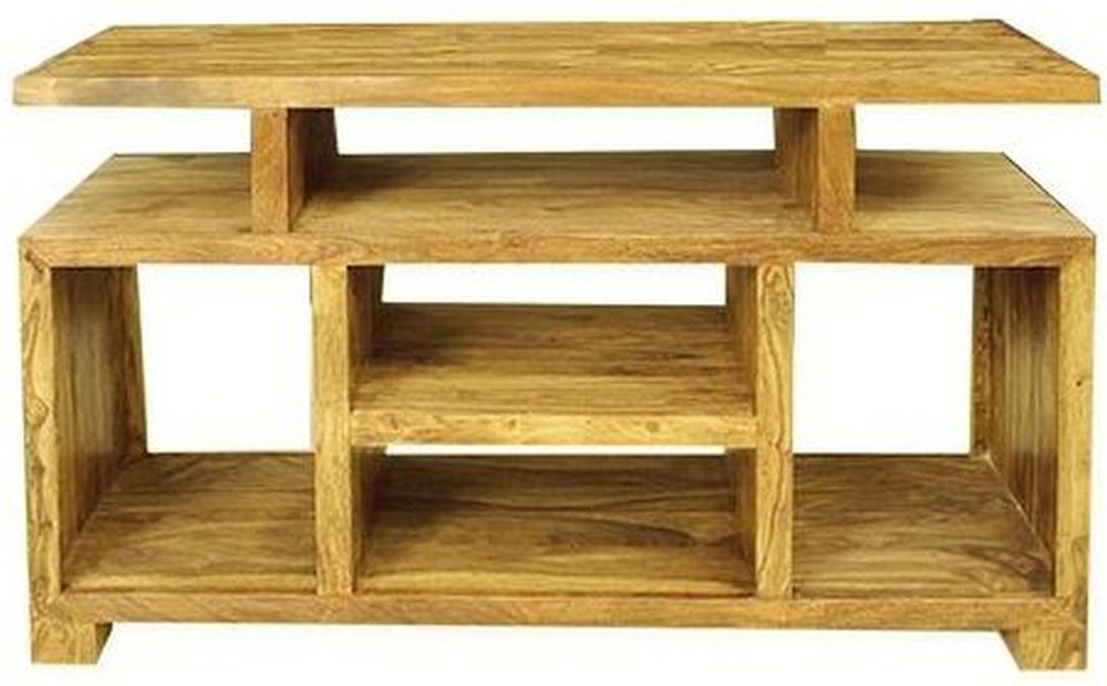 Cuban TV Unit - 118cm - Light Mango Wood