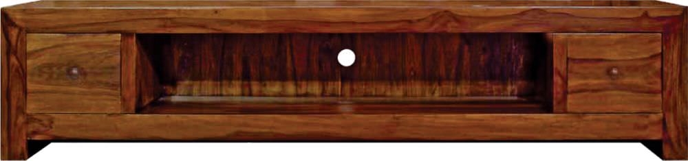 Cube TV Unit - 200cm - Solid Sheesham Wood