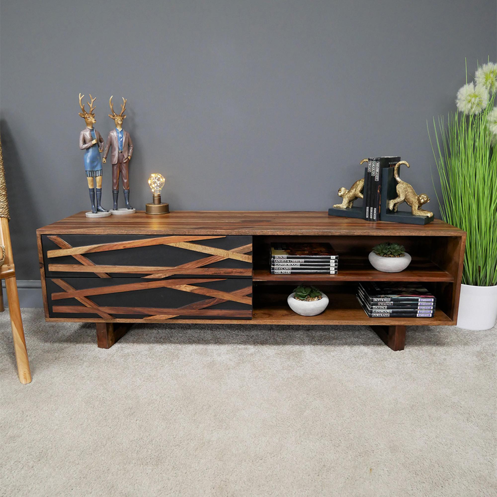 TV Unit - Sheesham Wood - Storage