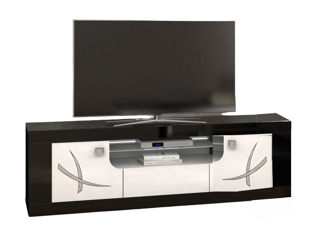 Enna TV Unit - 160cm - Black & White