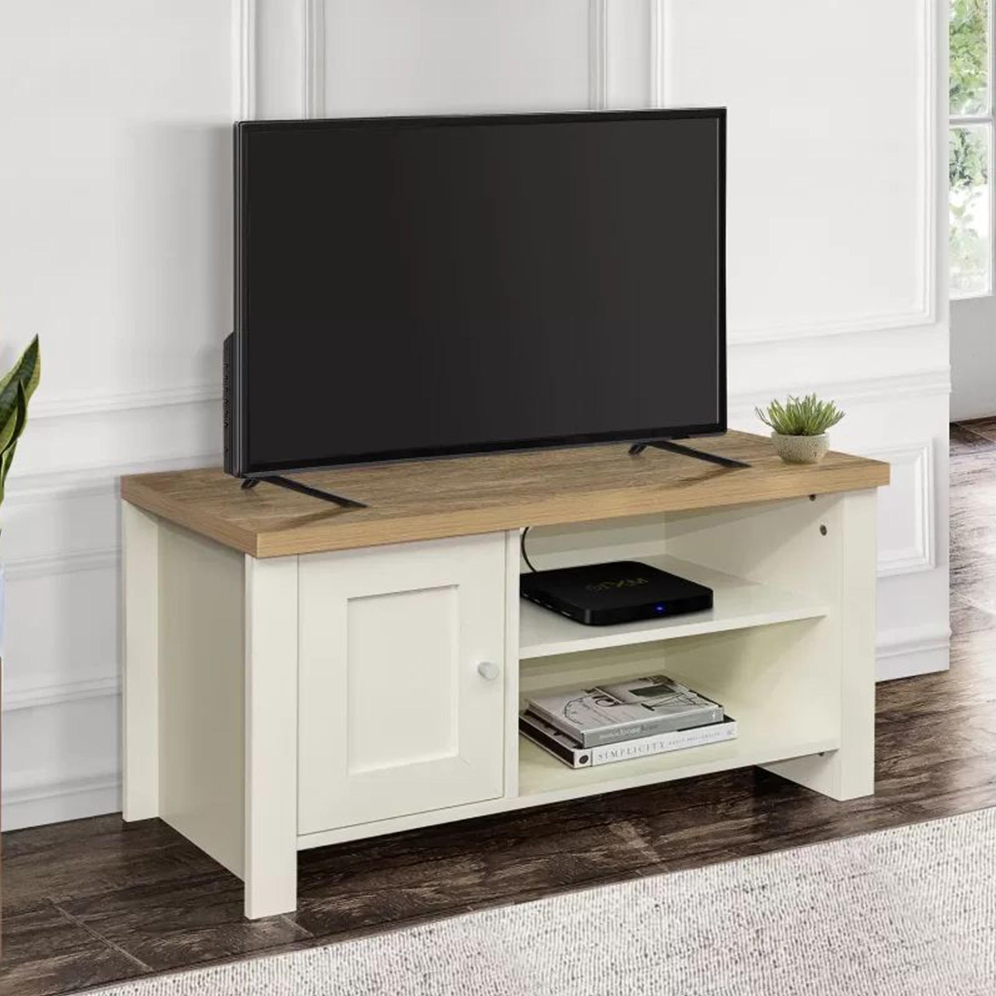 Highgate TV Unit - 1 Door - Cream Painted