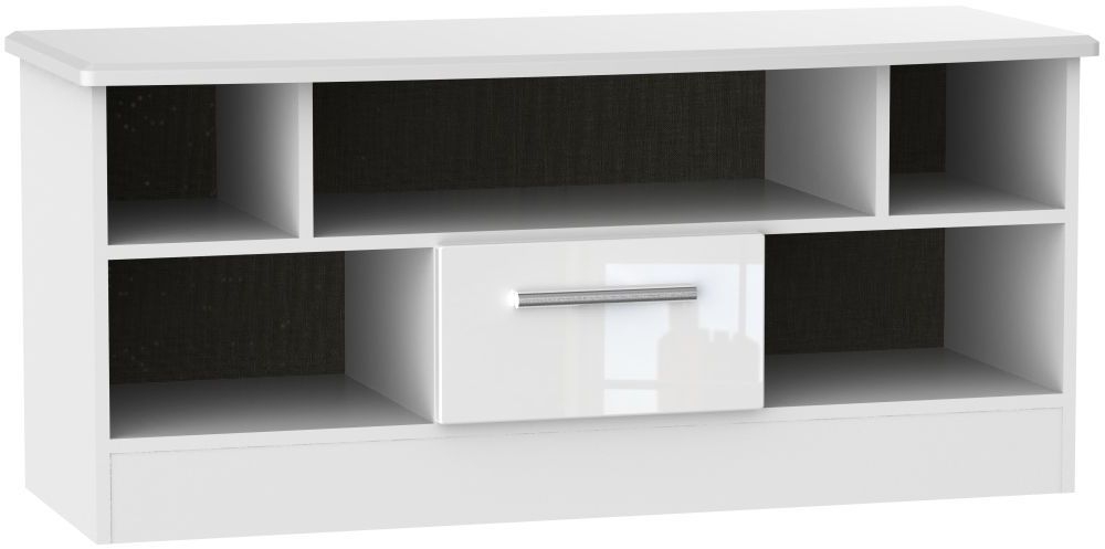 Knightsbridge TV Unit - 110cm - White Gloss
