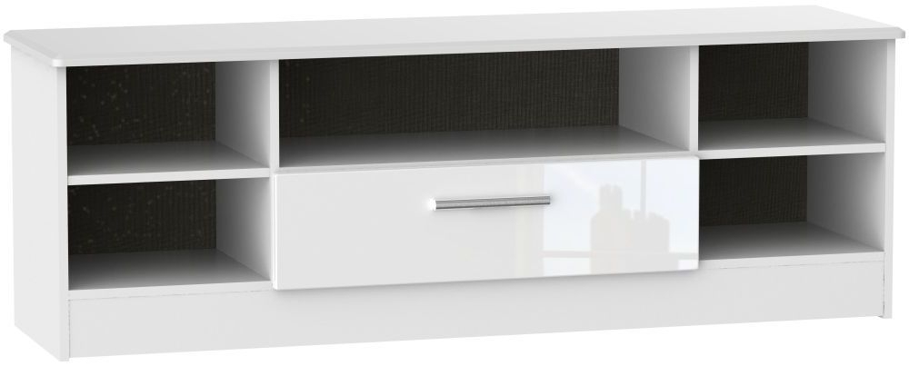 Knightsbridge TV Unit - 145cm - Wide - White Gloss