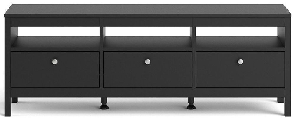 Madrid TV Unit - 3 Drawer - 151cm - Black