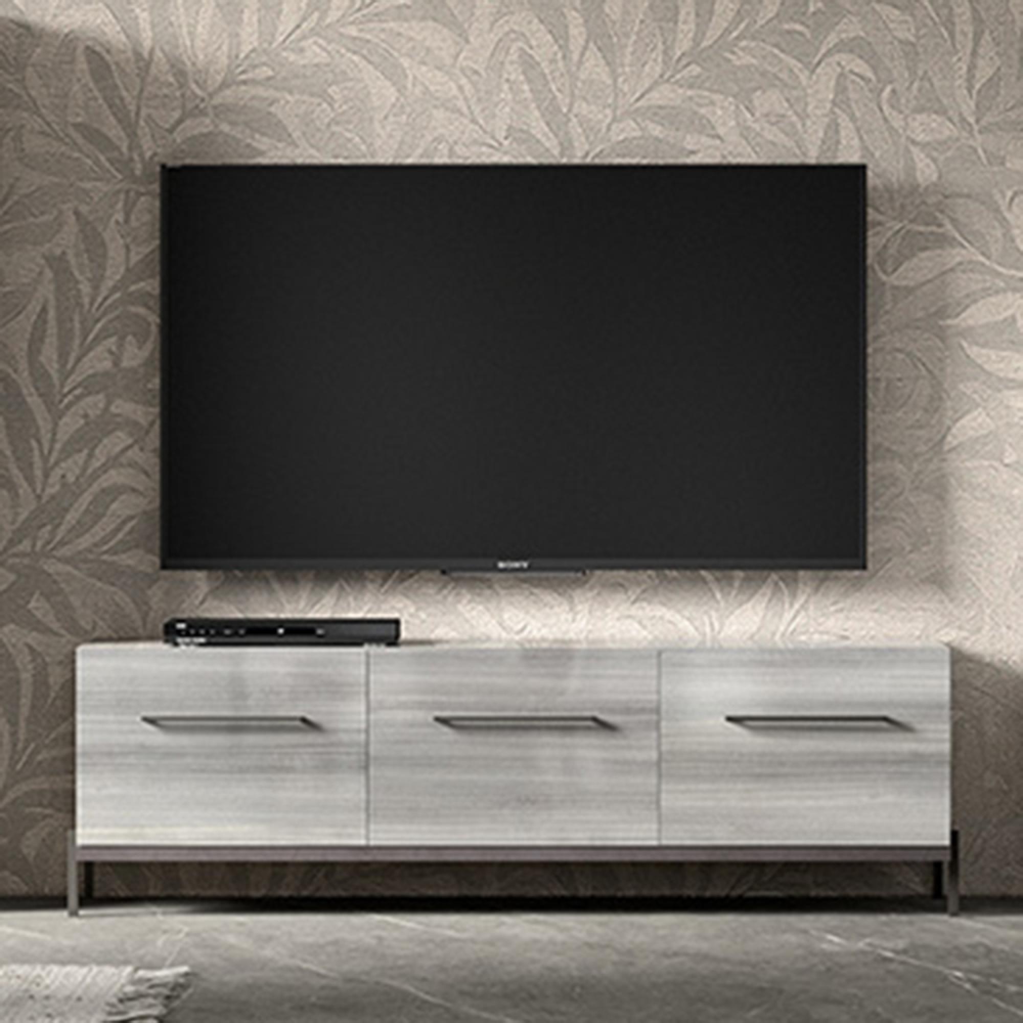 Mia TV Unit with Handles - 185cm - Grey