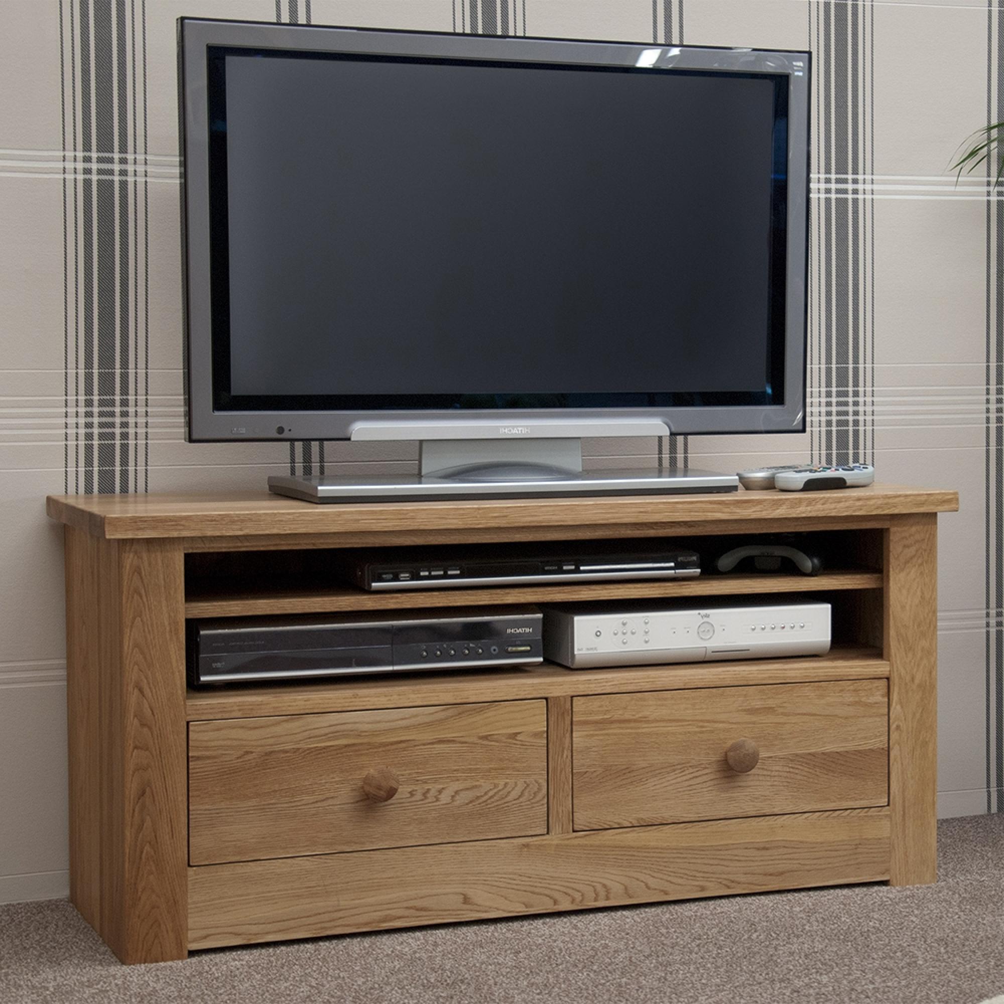 Torino Plasma Unit - 2 Drawer - Oak