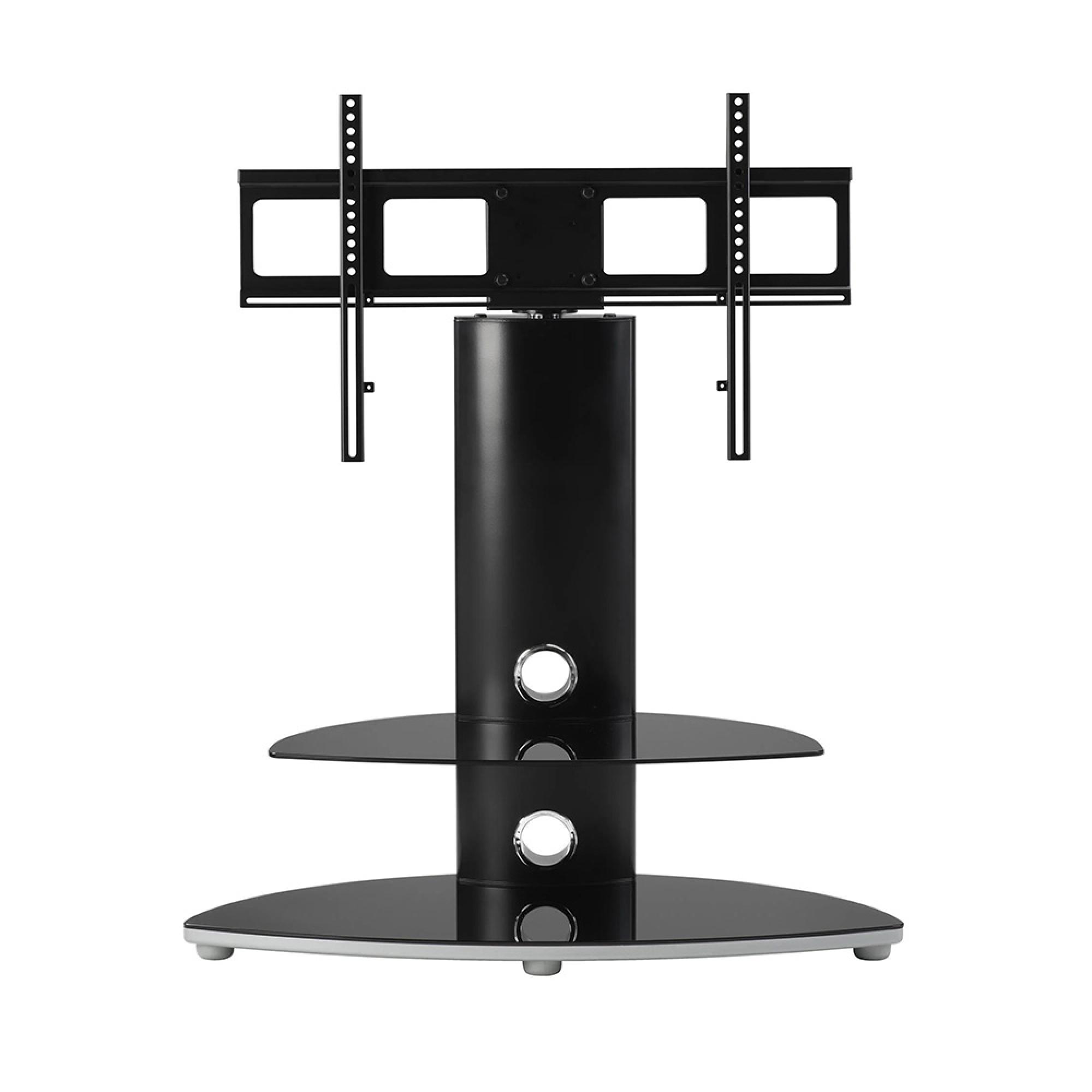 Osmium TV Stand - 2 Shelf with Bracket - Black - OSMB800/2-S