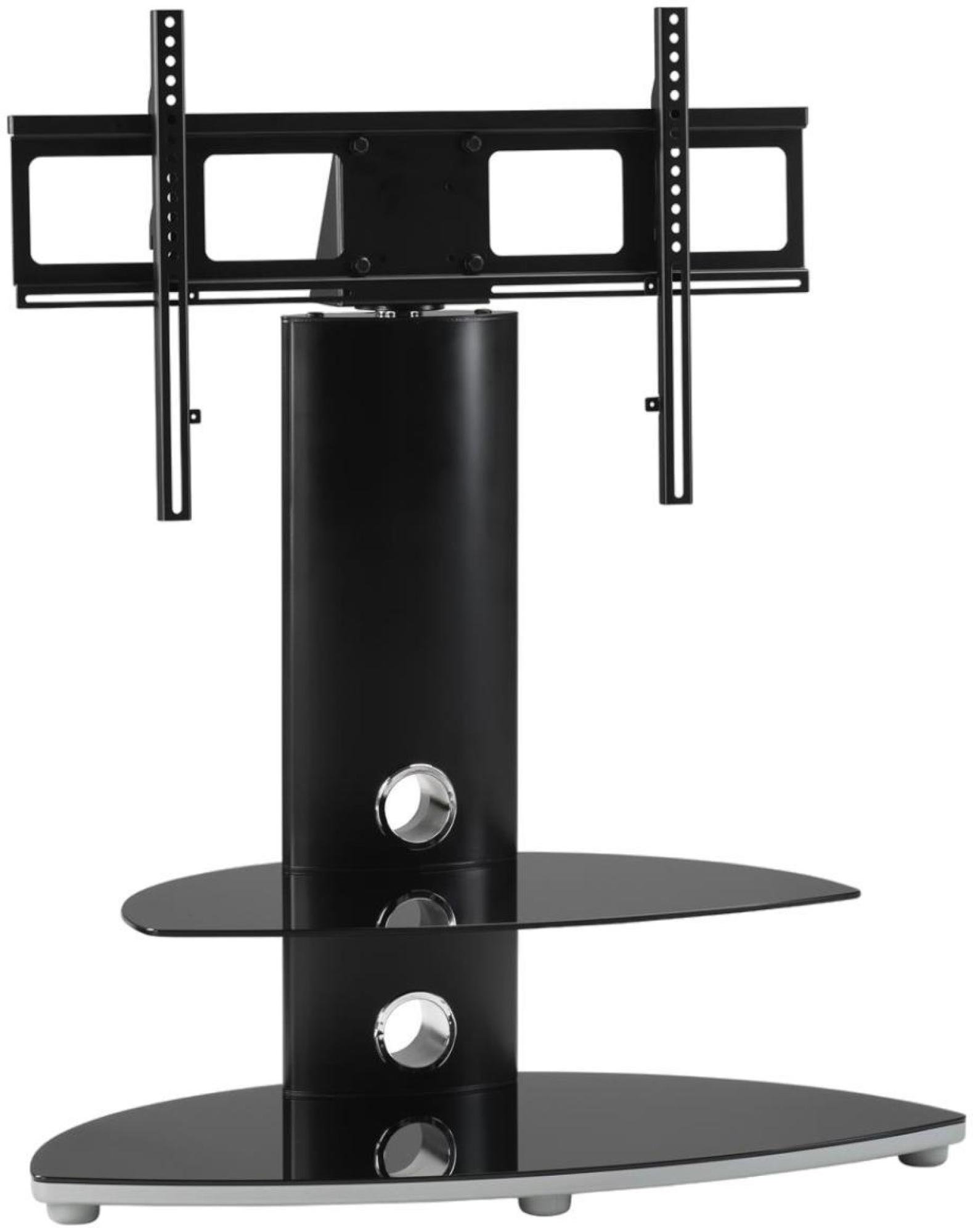 Osmium TV Stand - 2 Shelf with Bracket - Black - OSMB800/2-S