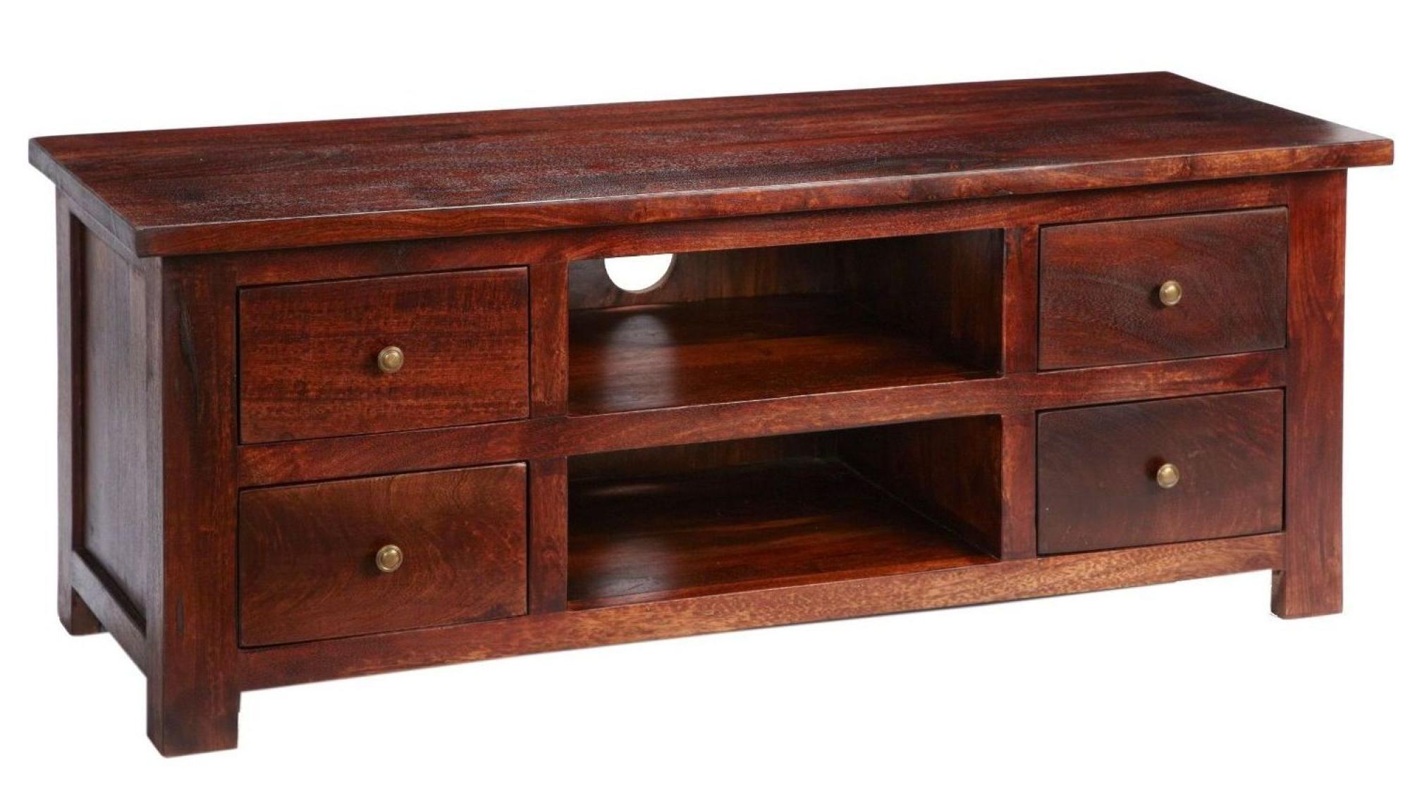 Phulera TV Unit - 130cm - Dark Wood