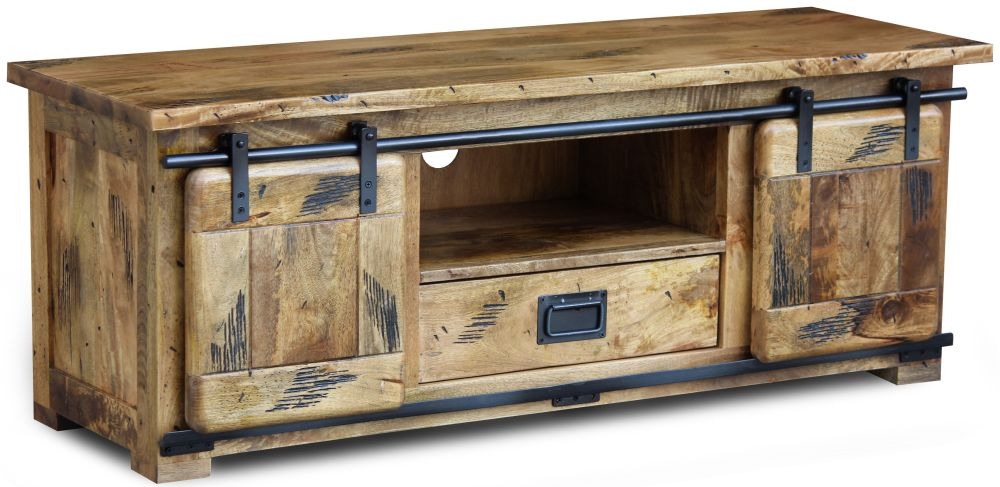 Renwal Works TV Unit - 135cm - Industrial Style Wooden