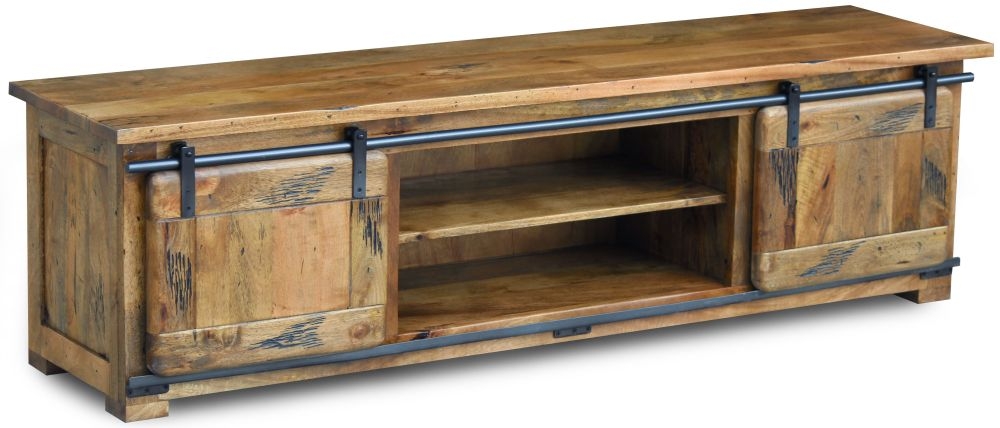 Renwal Works TV Unit - 180cm - Industrial Style Wooden