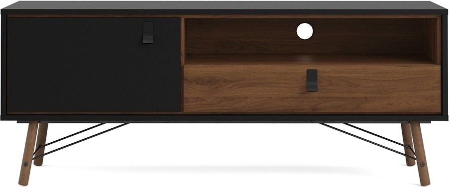 Ry TV Unit - 1 Door - 1 Drawer - 150cm - Black
