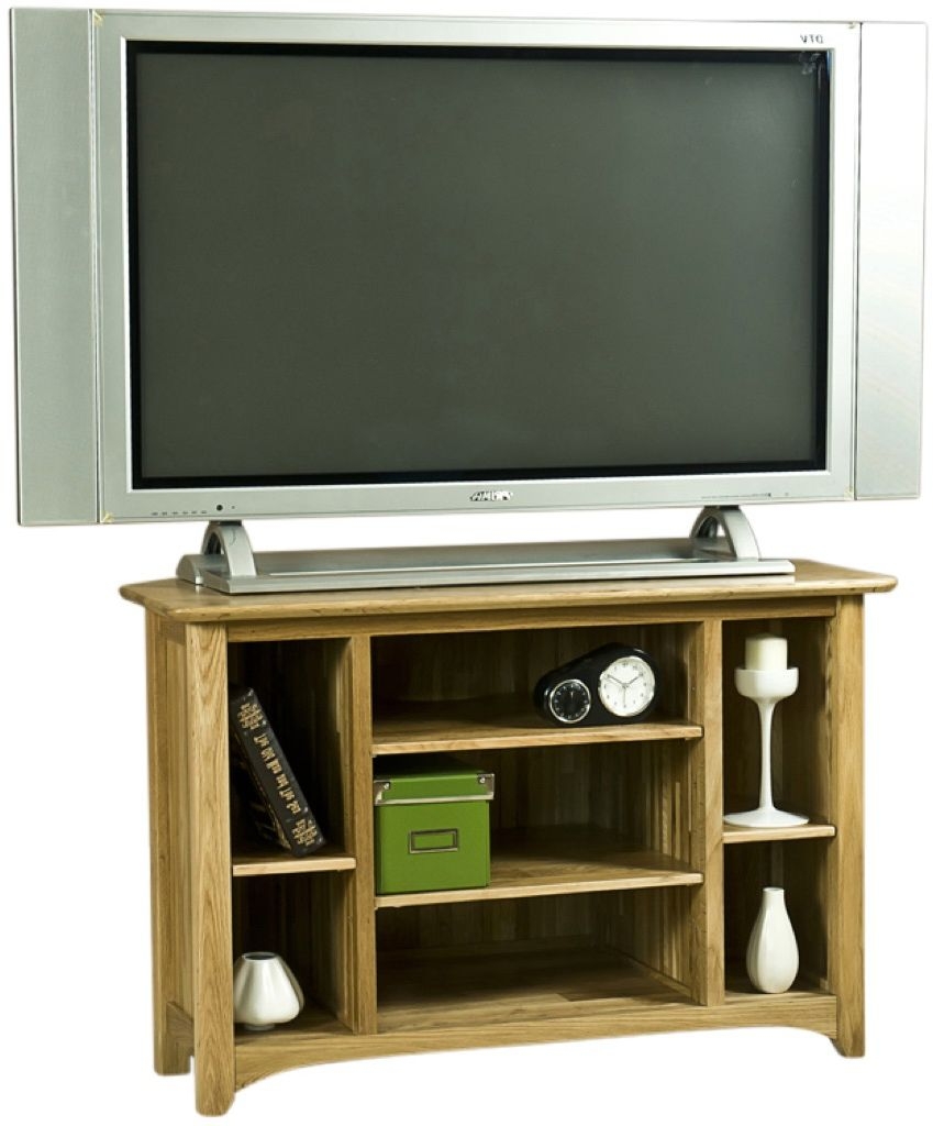 Shaker Corner TV Unit - 98cm - Oak