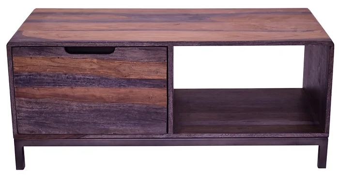 Sirani TV Unit - 110cm - Dark Sheesham Wood