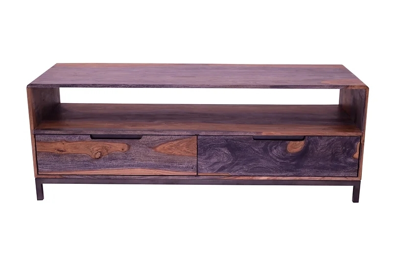 Sirani TV Unit - 135cm - Dark Sheesham Wood