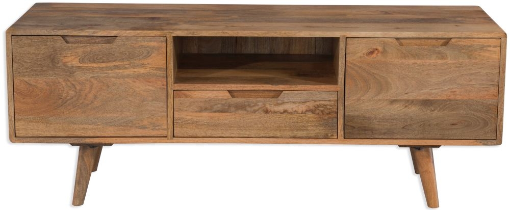 Summit Century TV Unit - 135cm - Solid Mango Wood