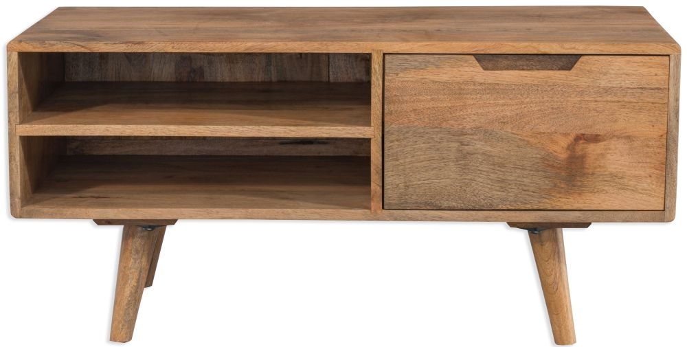 Summit Century TV Unit - 95cm - Solid Mango Wood