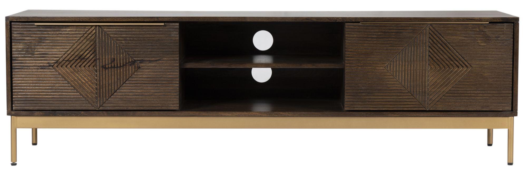 Zaine TV Unit - 160cm - Walnut