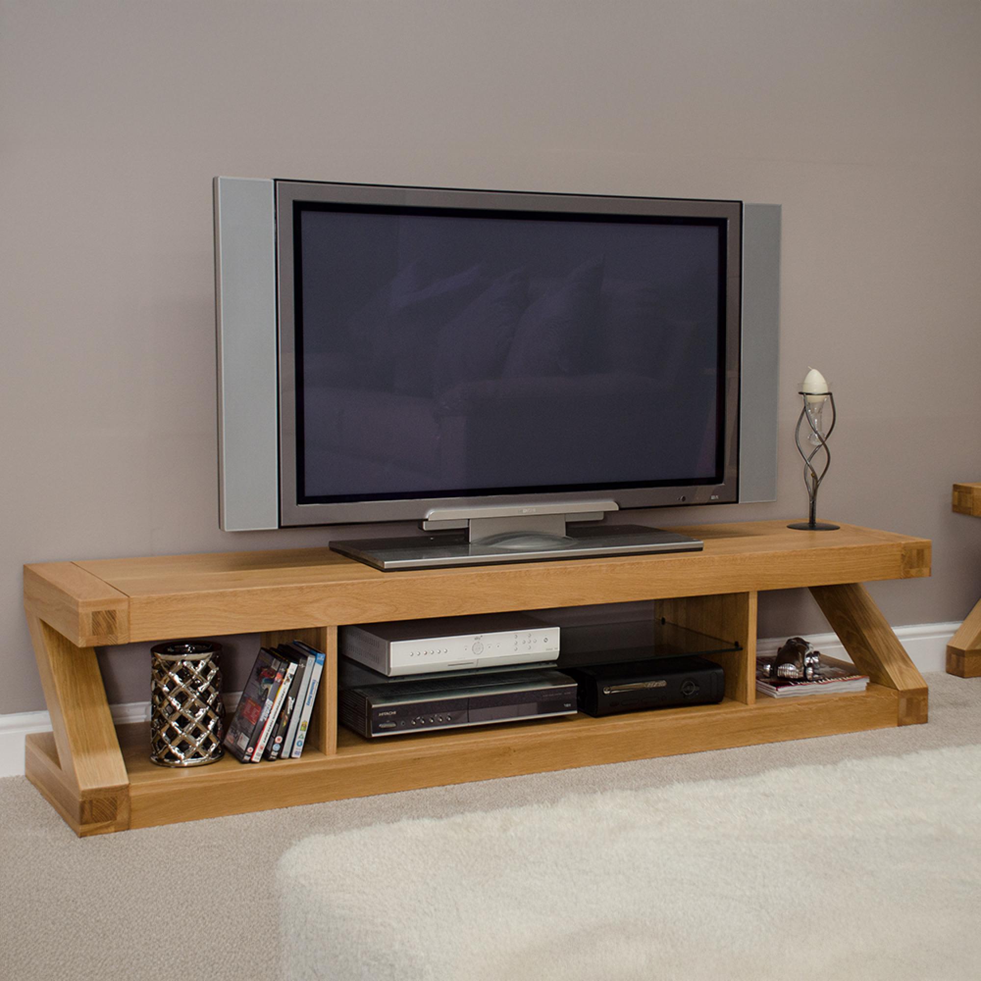 Z Designer Plasma TV Unit - Large - Oak