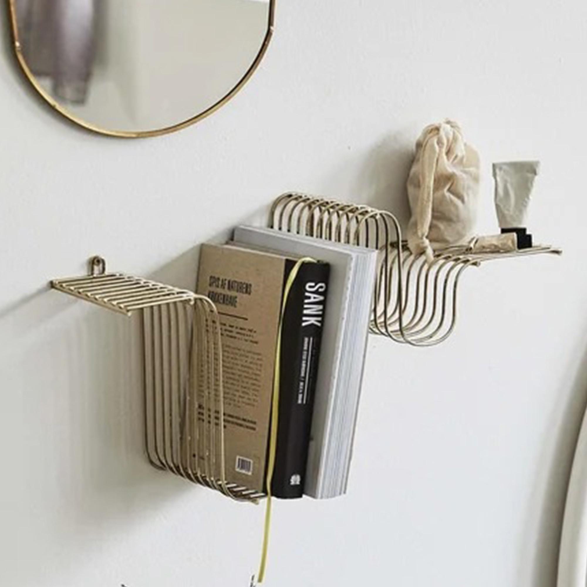 Brava Wall Shelf - Brass - Metal