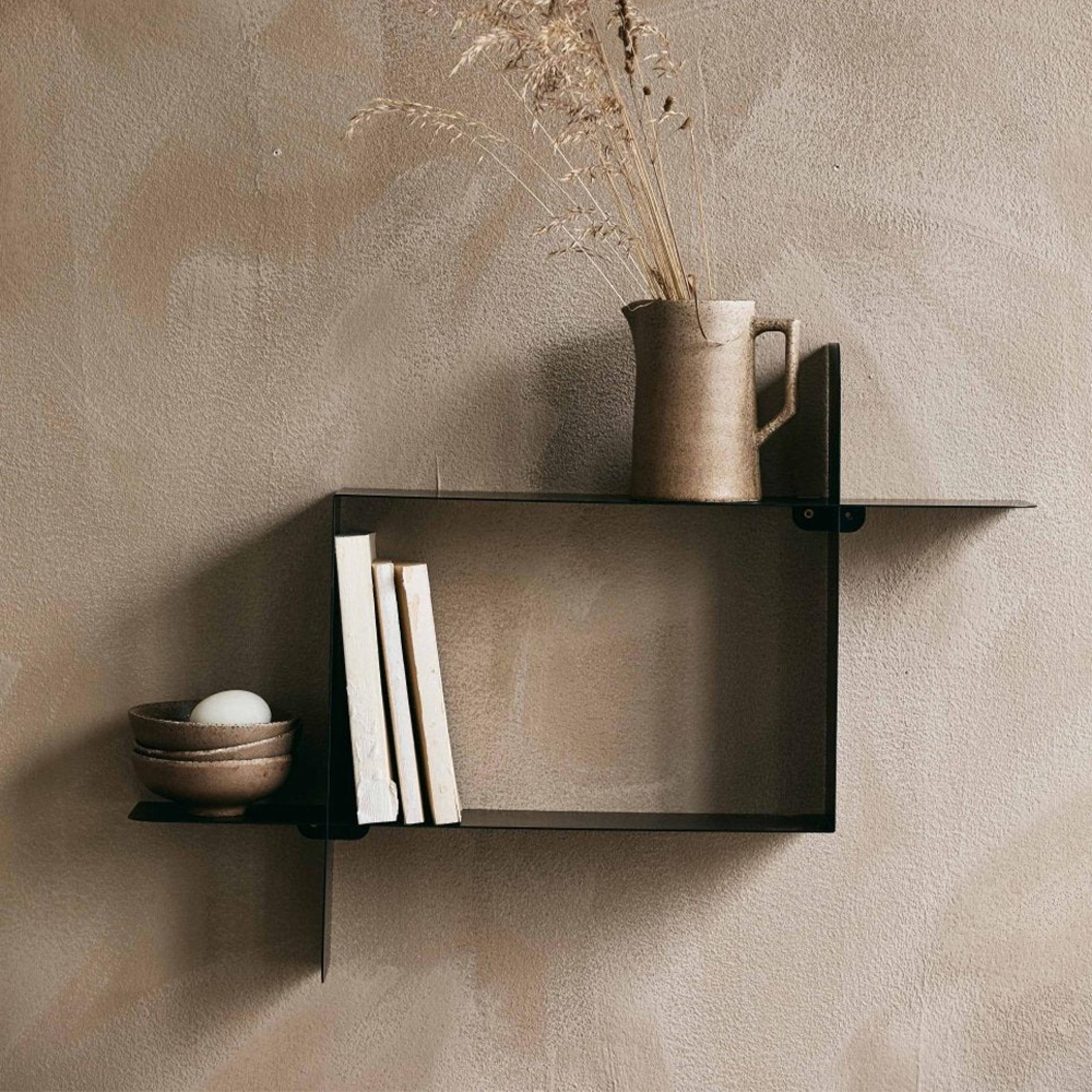Moca Wall Shelf - Black Painted - Metal