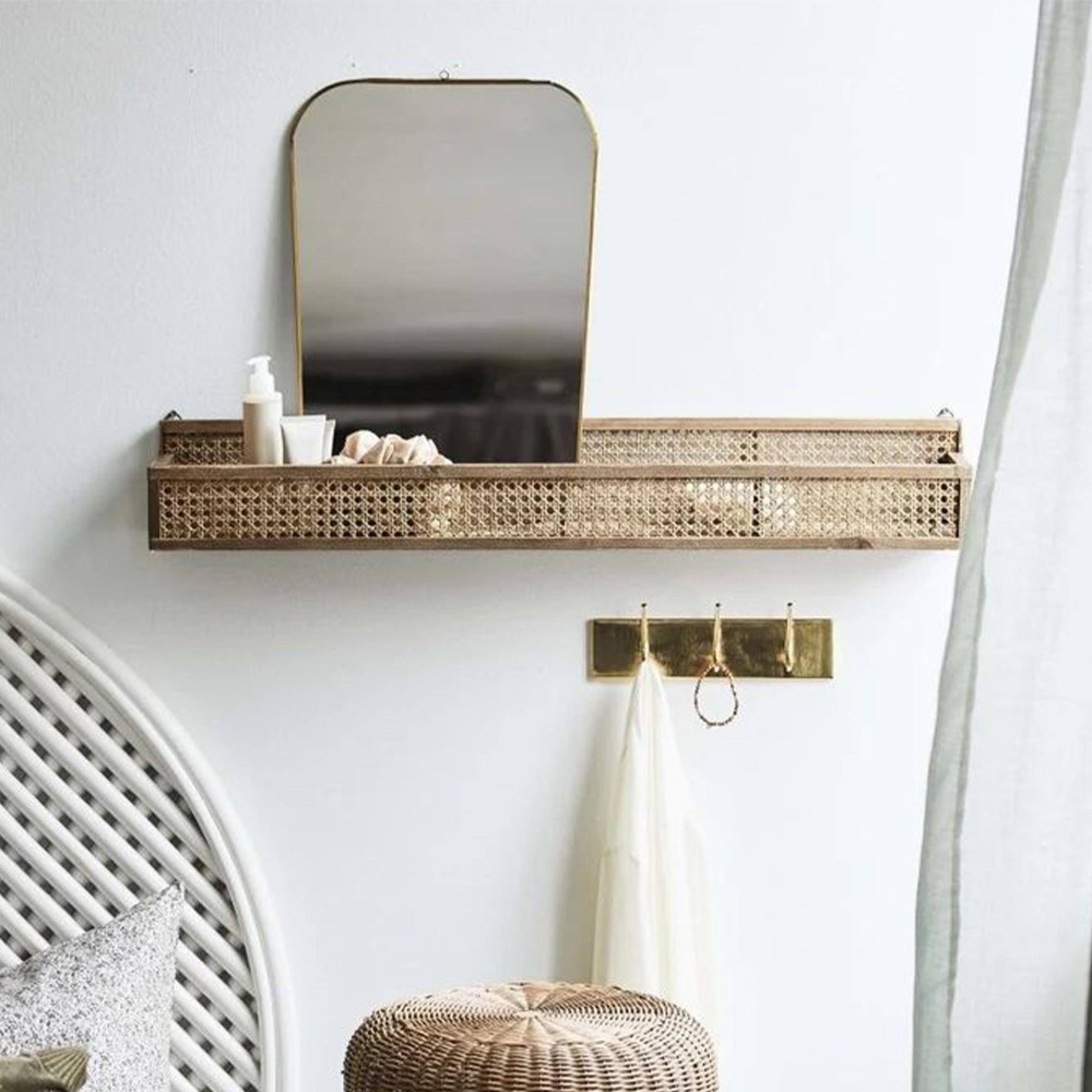 Shelfi Wall Shelf - Rattan - Large