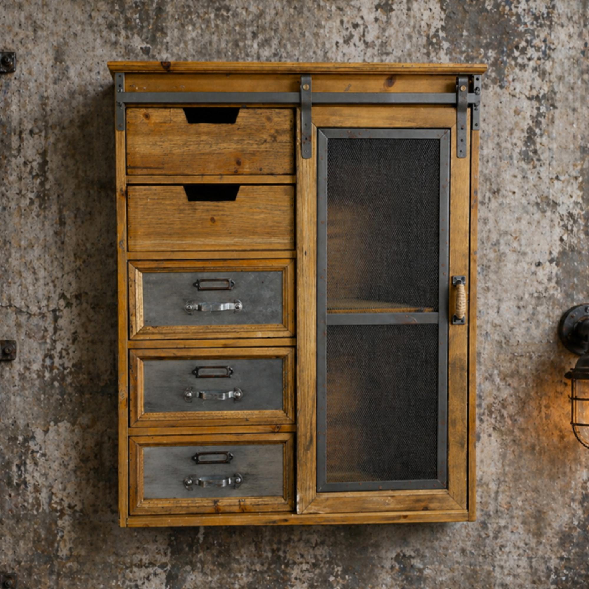 Wall Unit - Sliding Door - Wooden