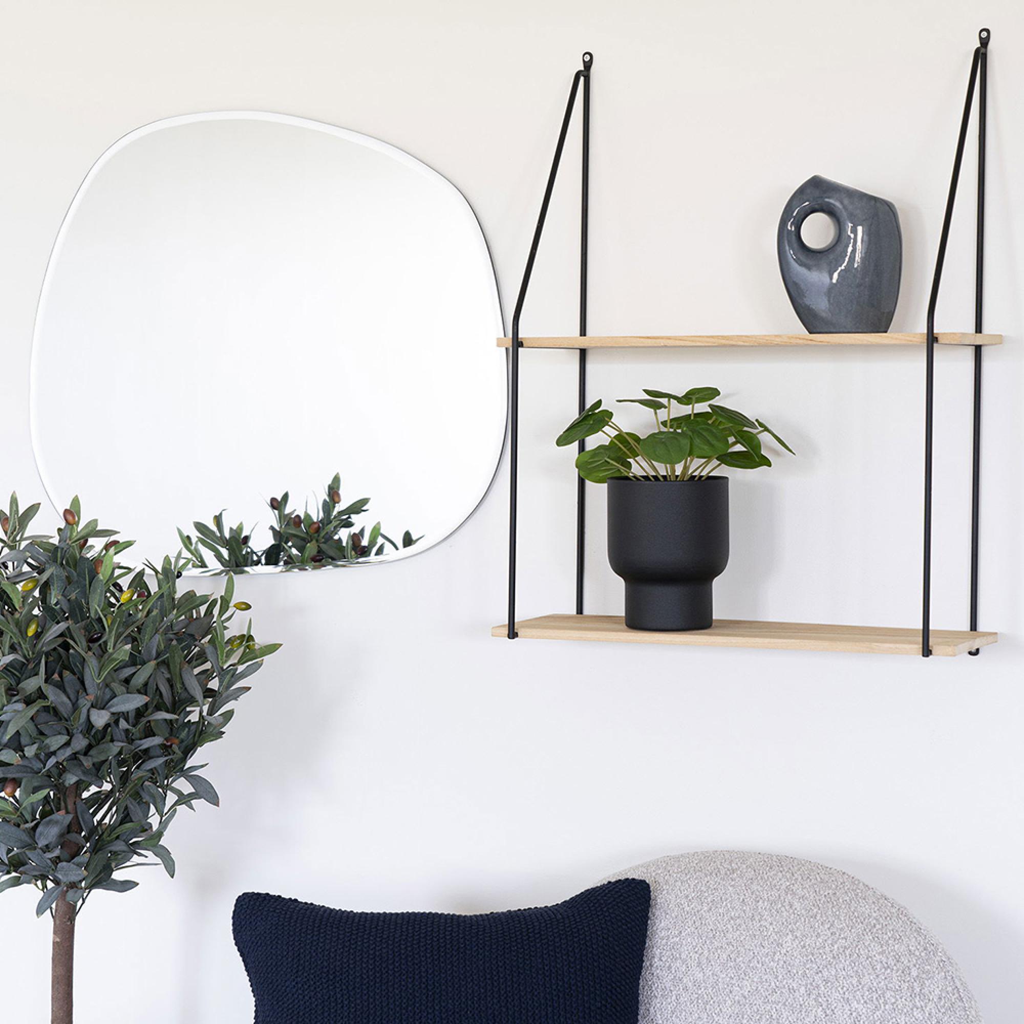 Haag Wall Shelf - Wood & Metal
