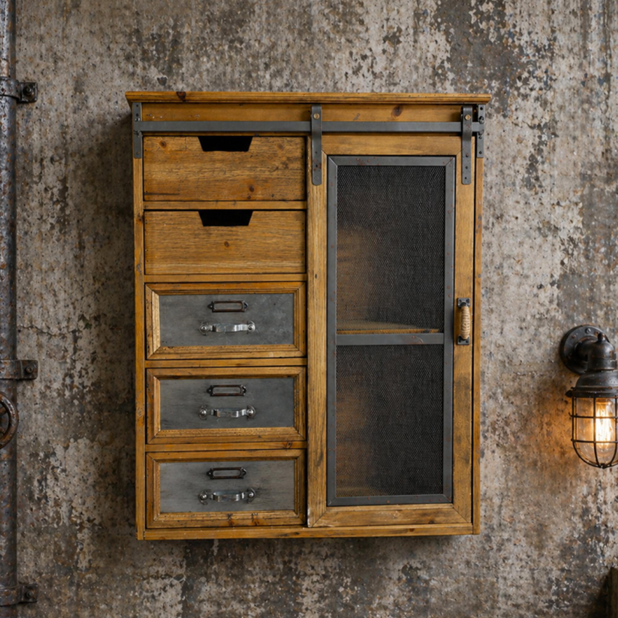 Wall Unit - Sliding Door - Wooden