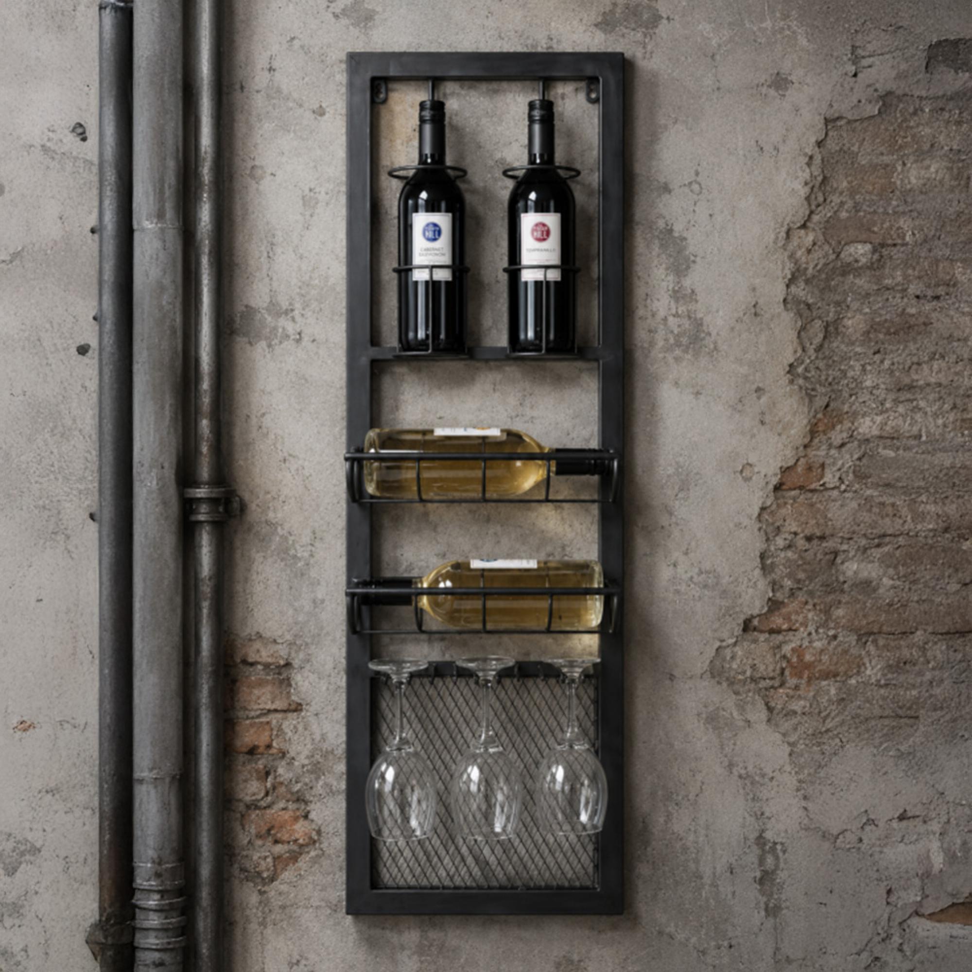 Wine Unit - Black Metal - Tall