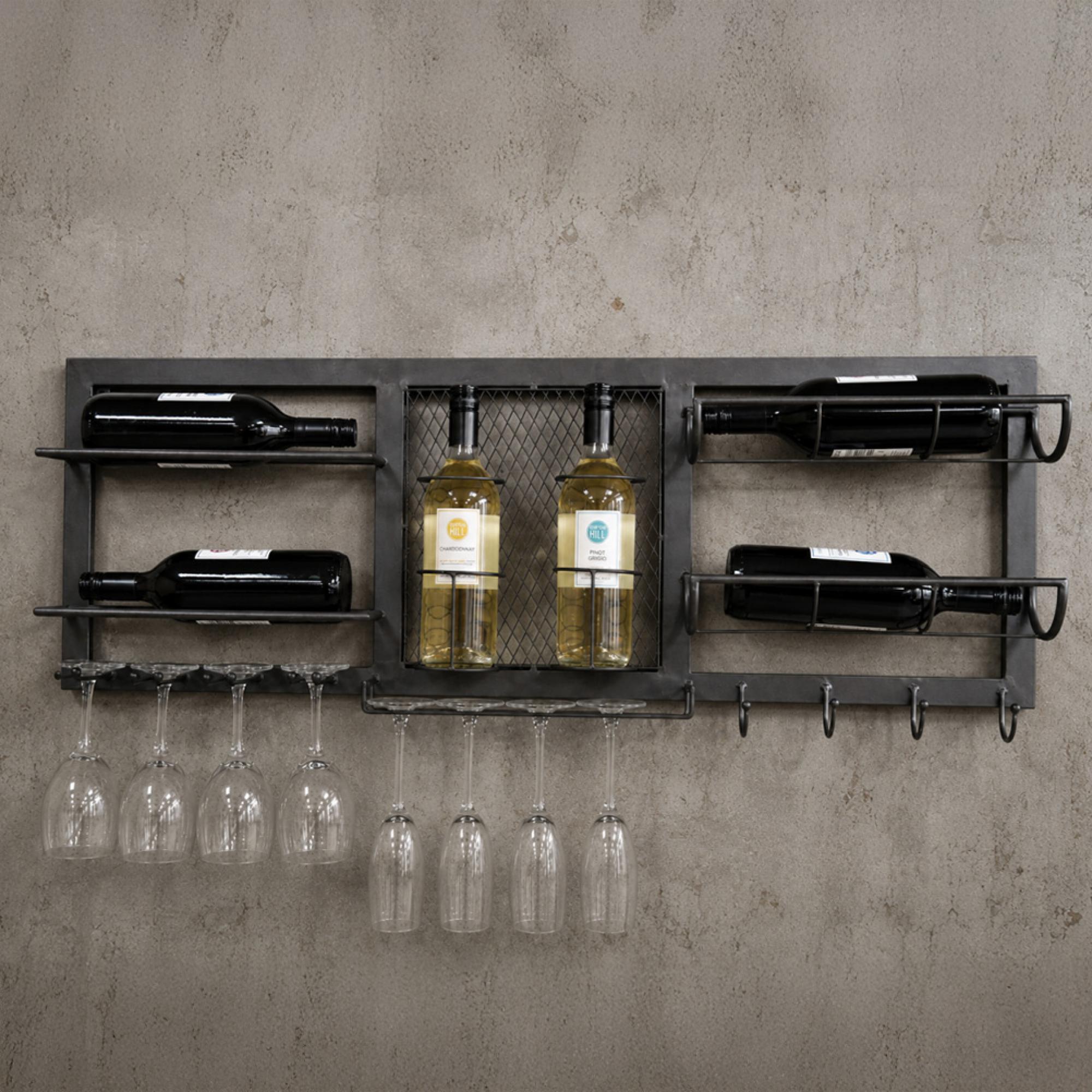 Wine Unit - Black Metal - Wide