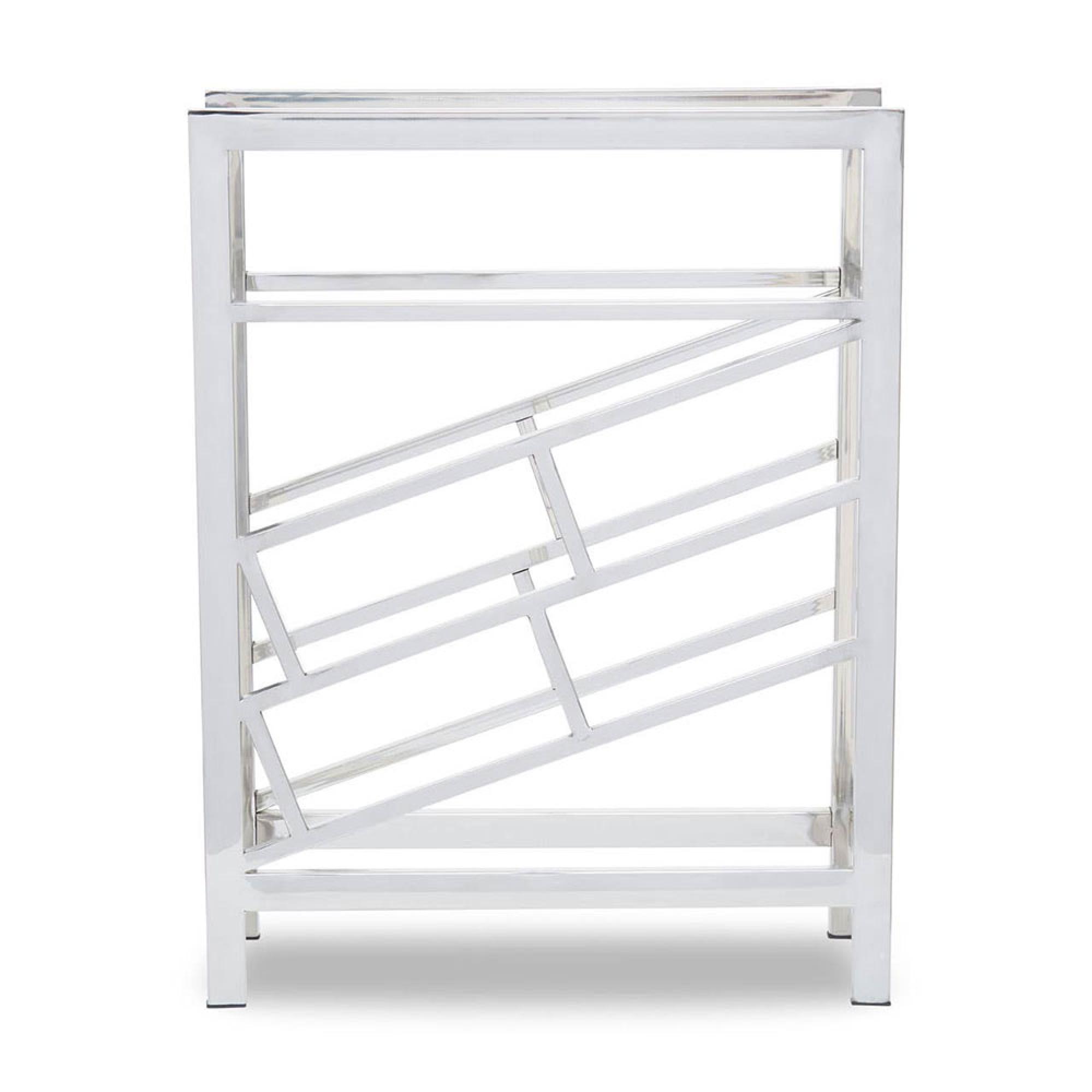 Barolo Wine Rack - Silver Metal - 12 Bottle