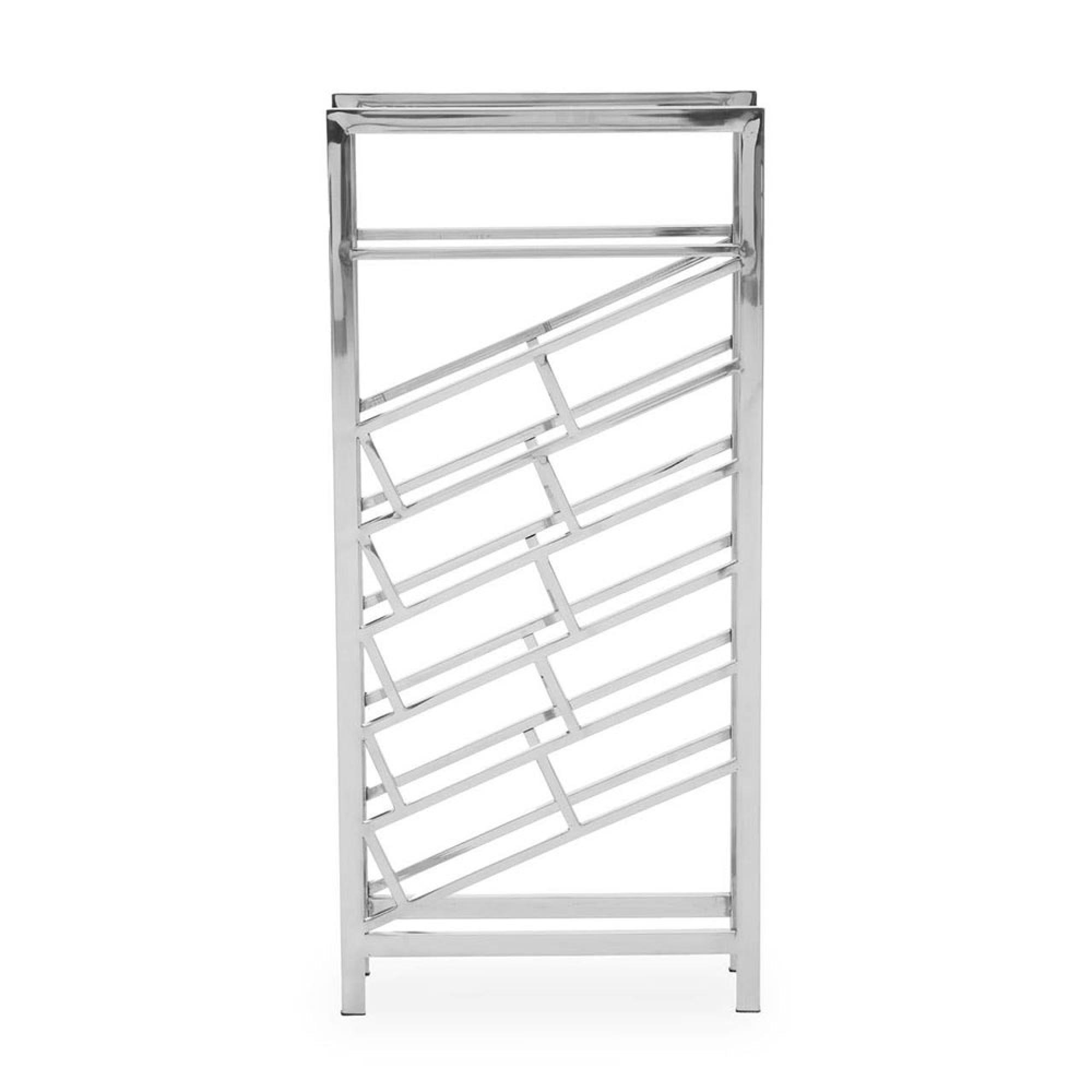 Barolo Wine Rack - Silver Metal - 24 Bottle