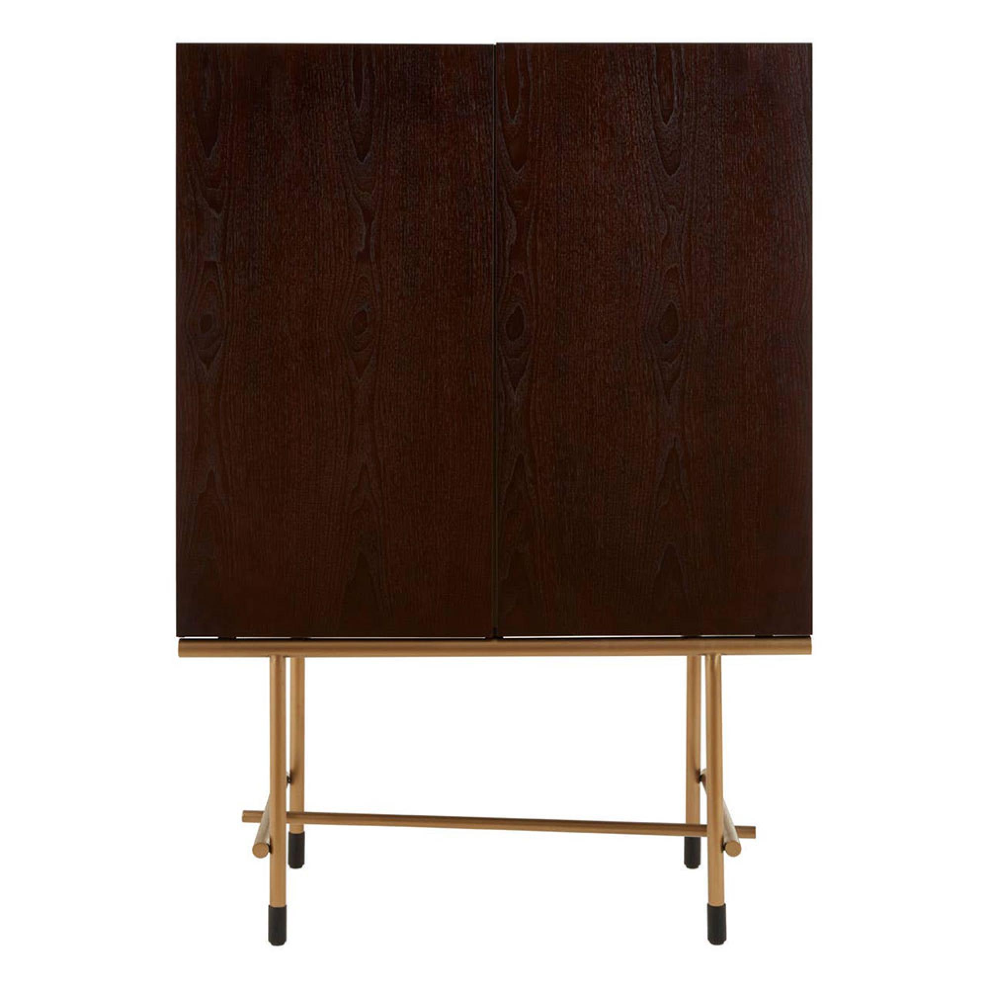 Delta Wine Cabinet - 2 Door - Walnut Wood