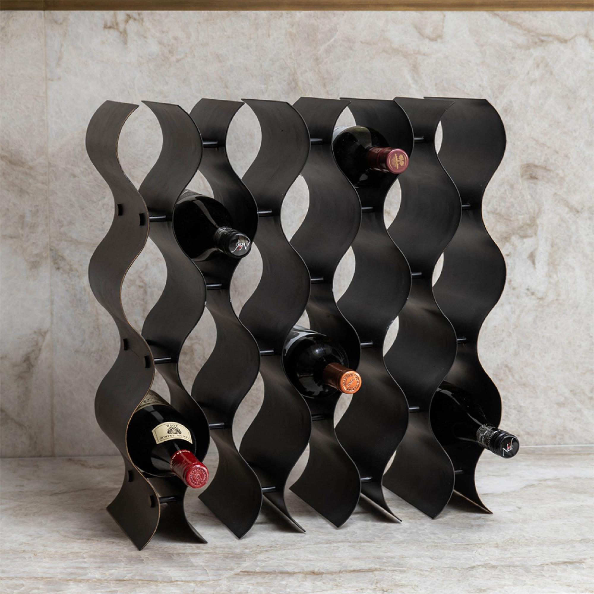 Stamford Wine Rack - Vintage Bronze - 18 Bottle