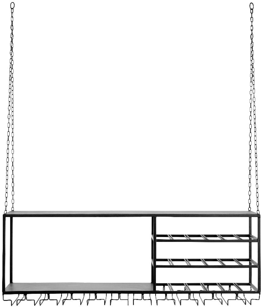 Loft Wine Rack - Large - Black