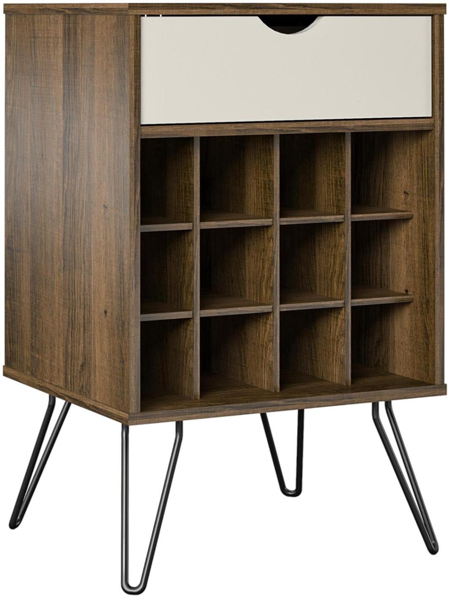 Novogratz Concord Wine Rack Cabinet - Brown Oak - 8374322COMNUK