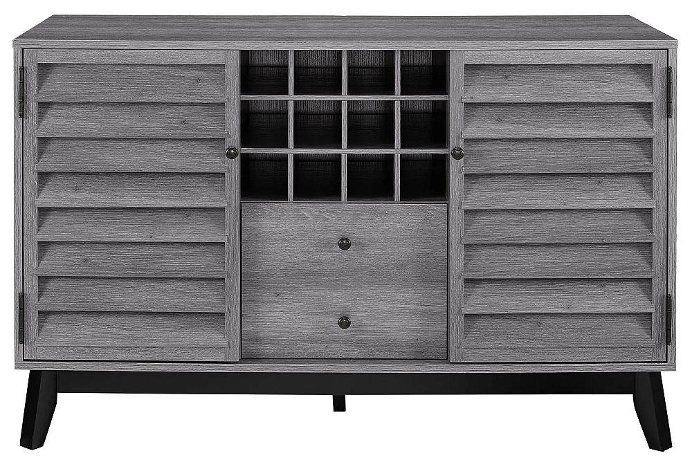 Vaughn Wine Cabinet - Grey Oak - 7904196COMUK