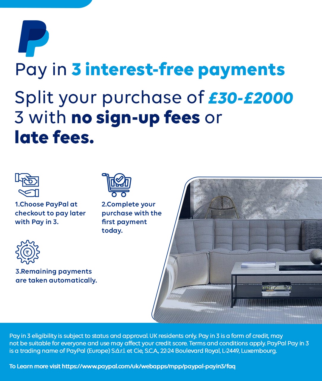 PayPal Finance Information